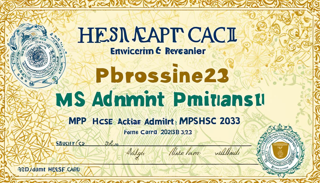 mpbse hsc admit card
